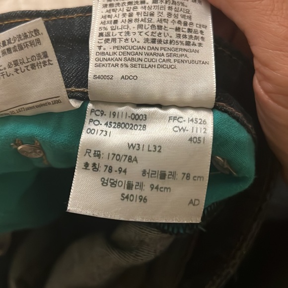 Levi Strauss Men’s Dark Denim Jeans 511 31/32 - Picture 4 of 4